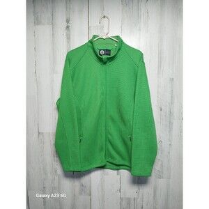 Polar King Men's XLR Green Full Zip Sweater